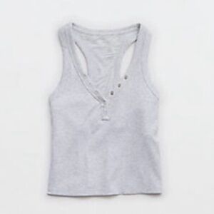 Aerie Light Gray Tank Top